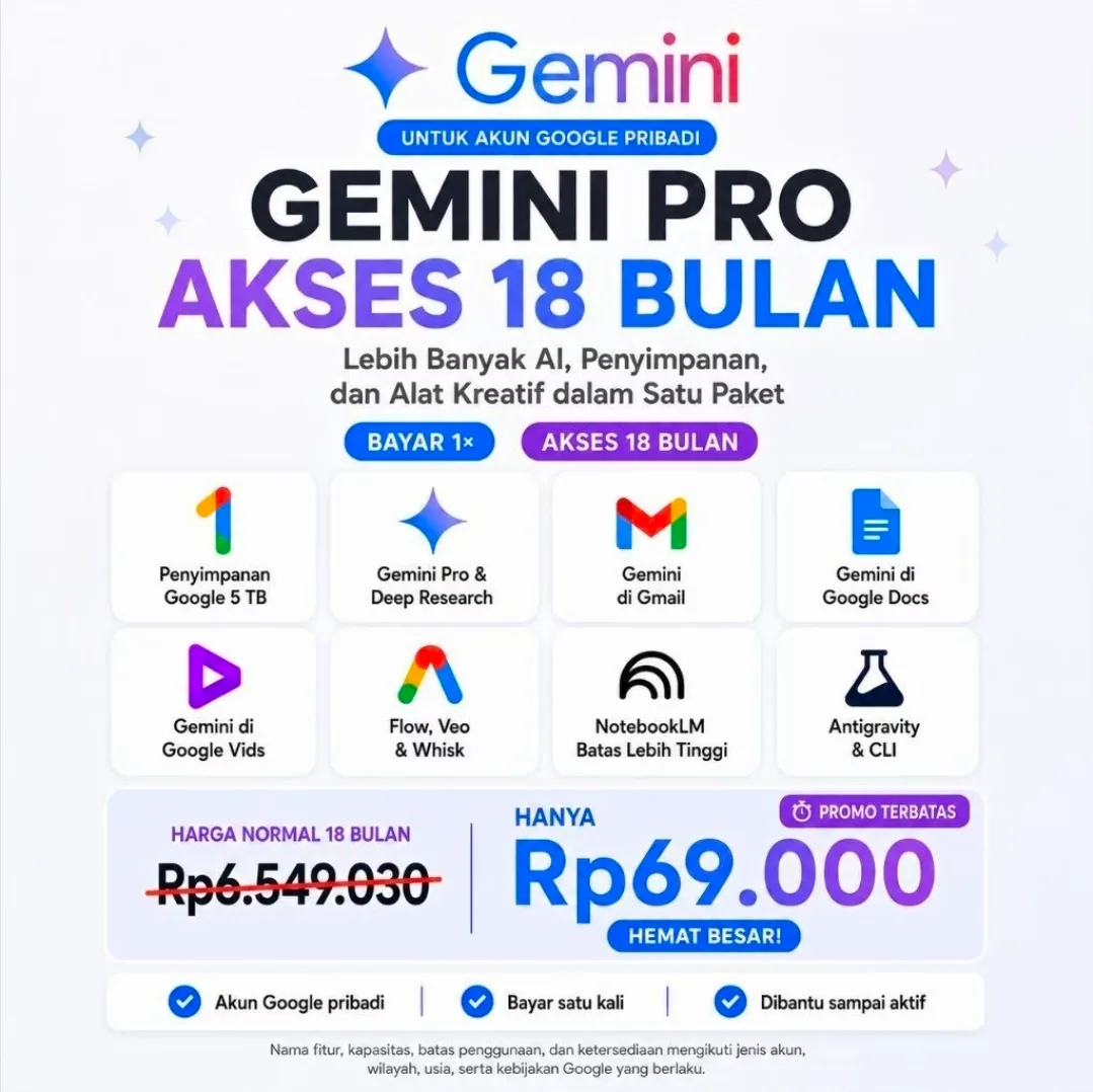 Gemini Ai Pro Invite 18 Bulan